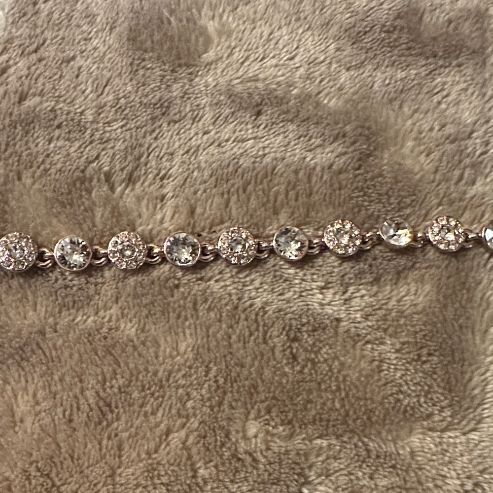 Givenchy Rose Gold Crystal Link Bracelet